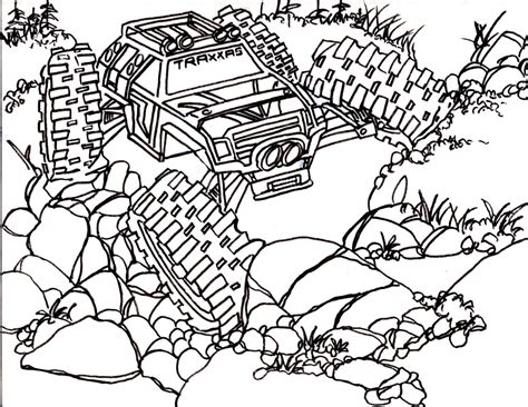 Rc Car Traxxas Coloring Pages - Rc Coloring Getcolorings Printable | Waldo Harvey