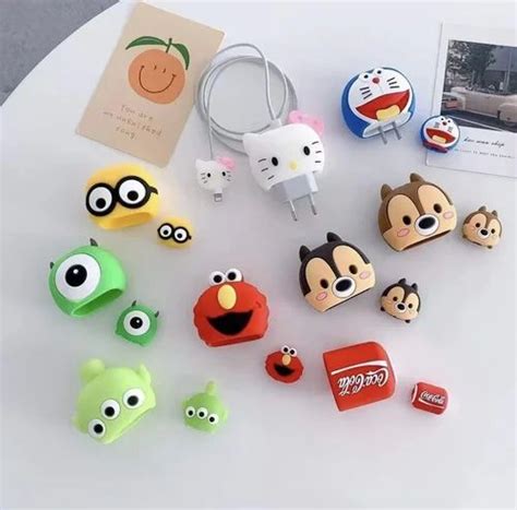 USB Cable - Charger Protector Cover With Cable Protector Cartoon Style ...