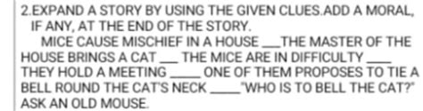 Mice causes mischief in a house_____the master of the house brings a ...