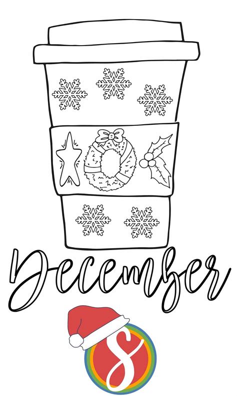 Free December Coloring Pages — Stevie Doodles
