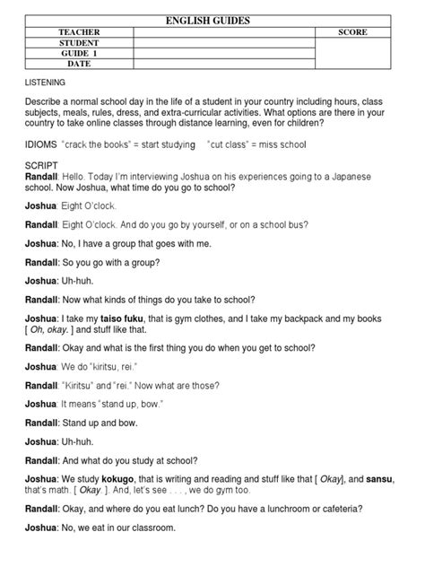 Image result for Layout of a Guide English Language