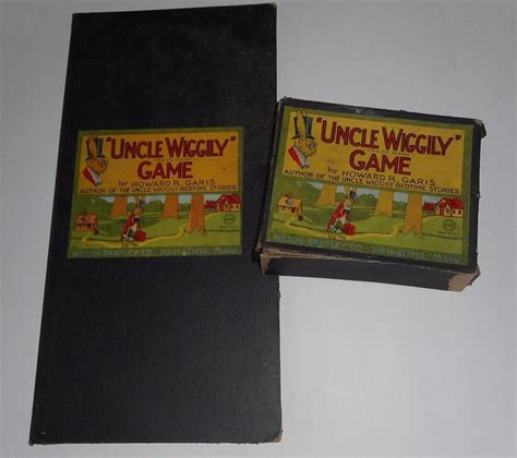 Antique Vintage 1920s Uncle Wiggly Board Game with Boxed pieces MB Howard Garis | #1786342998