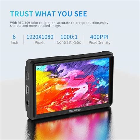 Buy FEELWORLD FW568 6 inch DSLR Camera Field Monitor with Waveform LUTs ...