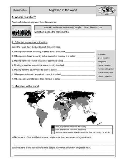Human Migration Worksheet 的图像结果