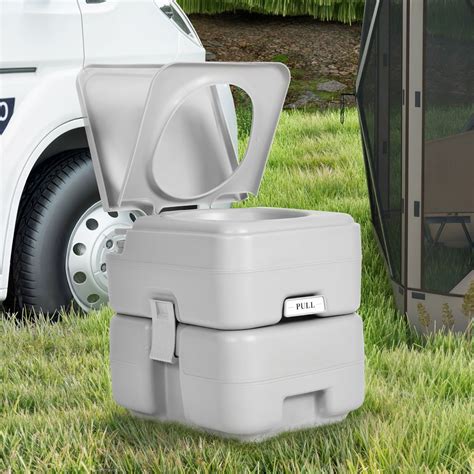 Craftian 6.08 Gallon Portable Toilet with Detachable Water Tank, RV ...
