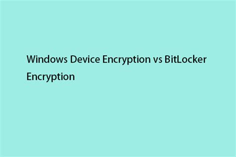 BitLocker vs Device Encryption 的图像结果