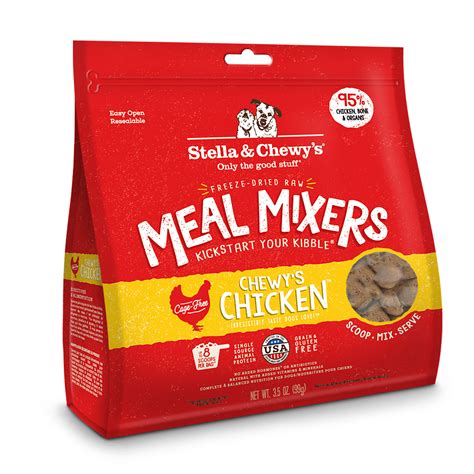Stella & Chewys Chicken Freeze Dried Raw Dog Meal Mixers - OK Feed & Pet Supply