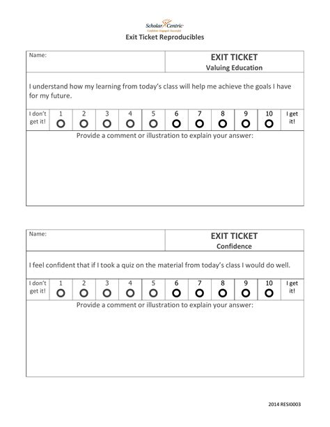 Exit Ticket - Template Spark...: Premium Template - Template Spark