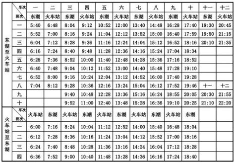 建平中海公交1路发车时刻表！含通往高铁站的时刻表！_时间