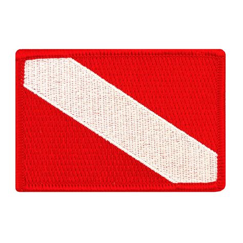 Diver Down Flag Embroidered Patch