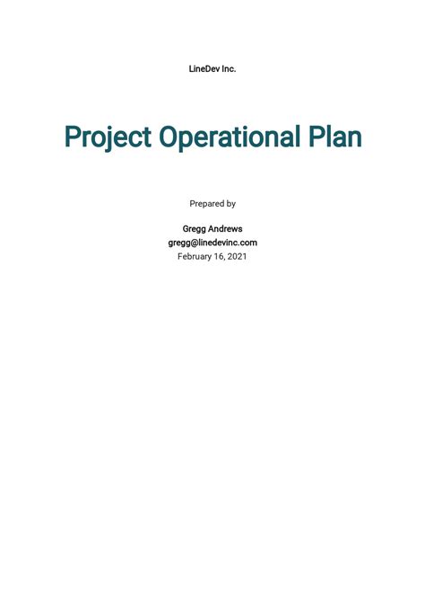Image result for Operational Plan Chart Sample