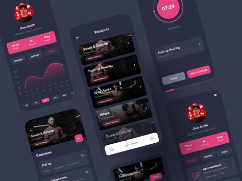 Fitness Workout App UI Kit by SabbirMc on Dribbble