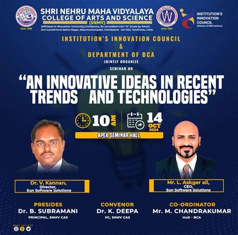 An Innovative Ideas in Recent Trends & Tecnologies - Shri Nehru Maha ...
