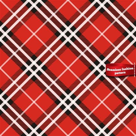 Seamless plaid pattern in red tones | Free Vector