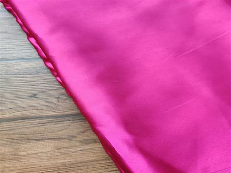 Magenta Plain Japanese Satin Fabric – Fabrics & More