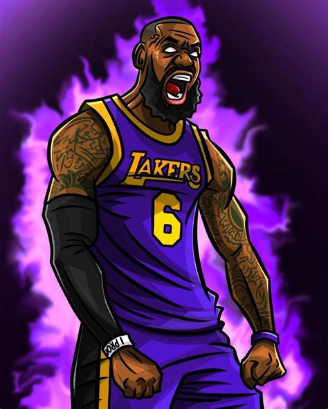 Pin by YEL on K1N623 | Nba artwork, Basketball art, Lebron james art