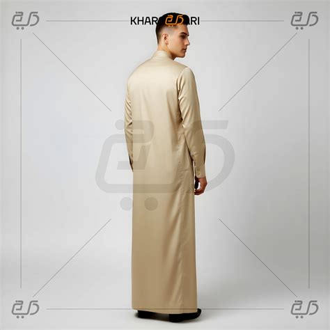 Beige Moroccan Style Omani Thobe for Men | Premium Quality Jubba ...