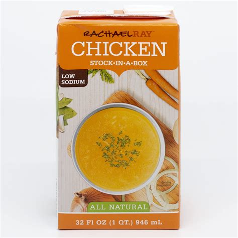 Rachael Ray All-Natural Low Sodium Chicken Stock 32oz 6-Pack | Healthy ...