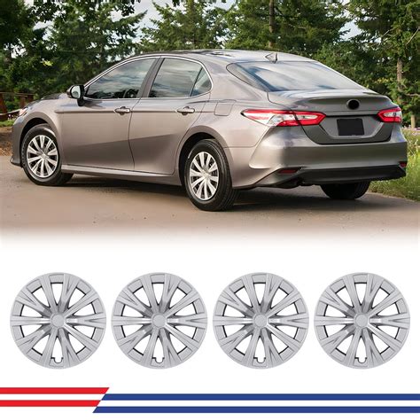 4Pcs/Set 16" Hubcaps Wheel Rims Cover For 2018-2024 Toyota Camry/Camry Hybrid Compatible With ...