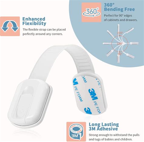 Buy Fanci Poetry Safety Strap Locks for Fridge,Cabinets,Drawers ...