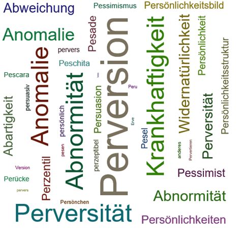 PERVERSION Synonym-Lexikothek • ein anderes Wort für Perversion