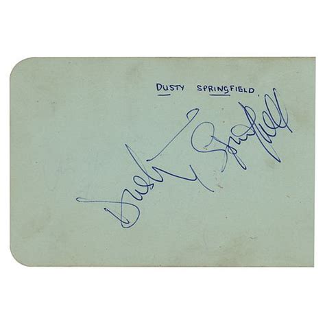 Image result for Dusty Springfield Signature