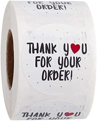 HASTHIP® 500 Pcs 2 Inch Thank You for Supporting My Business Gift Paper ...