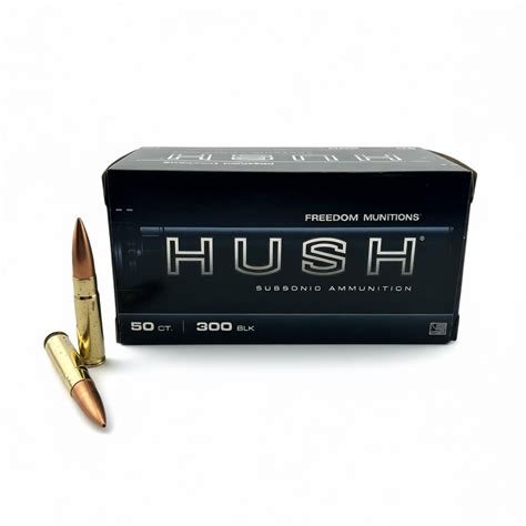 Freedom Munitions HUSH Subsonic 300 Blackout Ammo- 220 Gr Hollow Point ...
