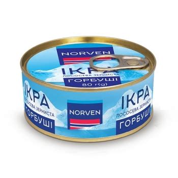 Ікрa 80 г Norven лососевa горбуші з/б купити в Києві та Україні за ...
