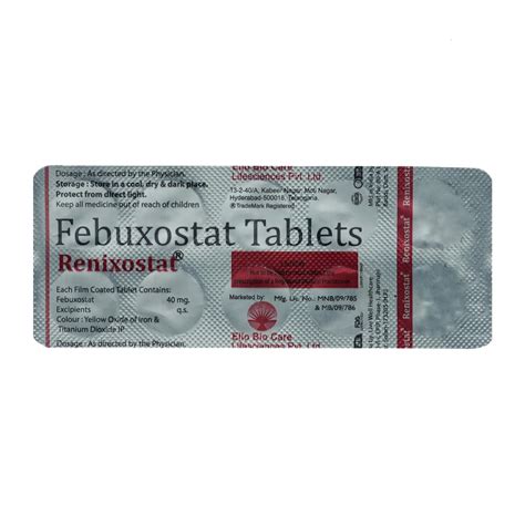 Renixostat -Strip of 10 Tablets : Amazon.in: Health & Personal Care