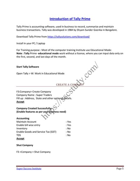 Image result for Tally Prime Tutorial Full PDF