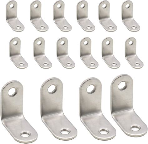 Buy 20 Pcs Corner Angle Braces Brackets 2 counterbores Install Holes ...