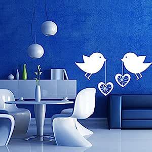 Buy DECOR Kafe Home Decor Love Birds Wall Sticker, Wall Sticker for ...