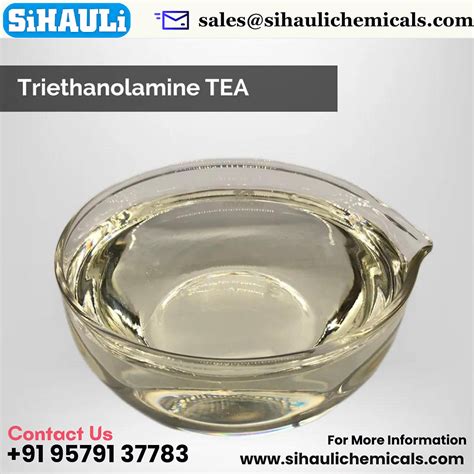 Triethanolamine-Tech (TEA-85% min) | Sihauli Chemicals