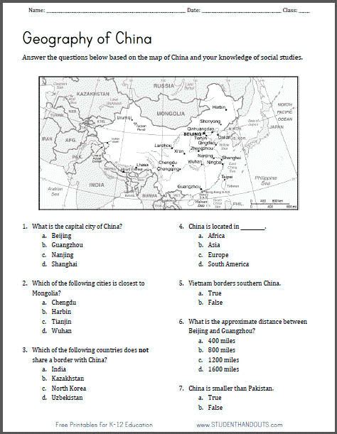 China Map Printable Worksheet 的图像结果