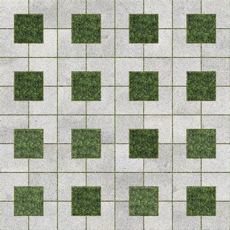 Mondo Grass Interlocking Rectangle with Square Texture