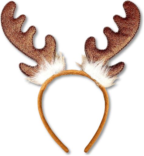 Amazon.com: Shintop Reindeer Antlers Headbands, 2pcs Fluffy Deer Ears ...
