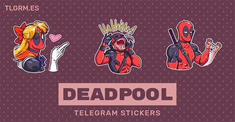 Pack de stickers para Telegram «Deadpool»