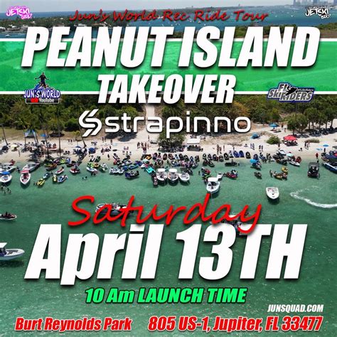 Juns World Rec Ride Tour "PEANUT ISLAND TAKEOVER", Burt Reynolds Park ...