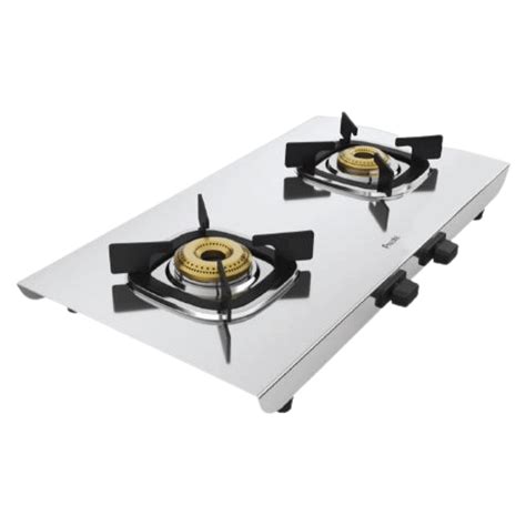 Preethi Glamsteel 2 Burner Stainless Steel Gas Stove with 5 Year ...