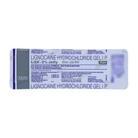 LOX 2% JELLY 30 GM, Price, Composition & Generic Alternatives - Medkart
