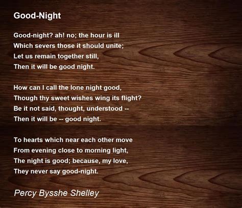 Good Night Quotes And Poems