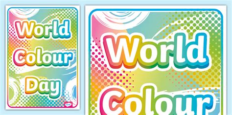 World Colour Day Display Poster (teacher made) - Twinkl