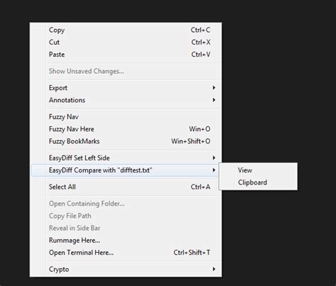 Sublime File Compare 的图像结果