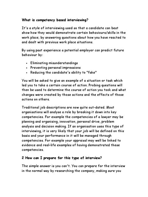 Image result for Competency Based Interview Techniques