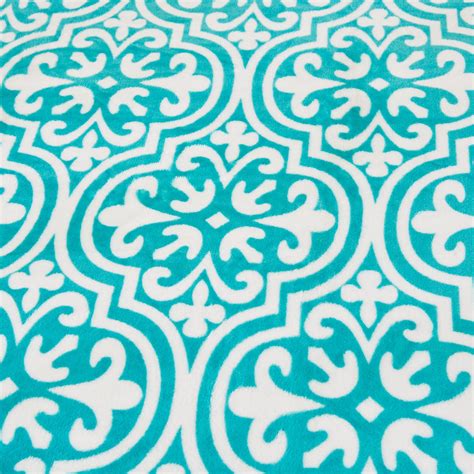 Buy Spinel Blue Printed Incredibly Soft Single Blanket from Home Centre ...