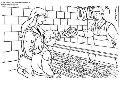 Shopkeeper Coloring Pages 的图像结果