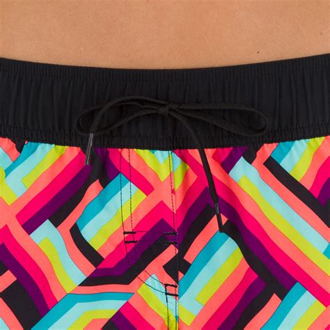 Tini Women's Boardshorts with Elasticated Waistband and Drawstring - Pop
