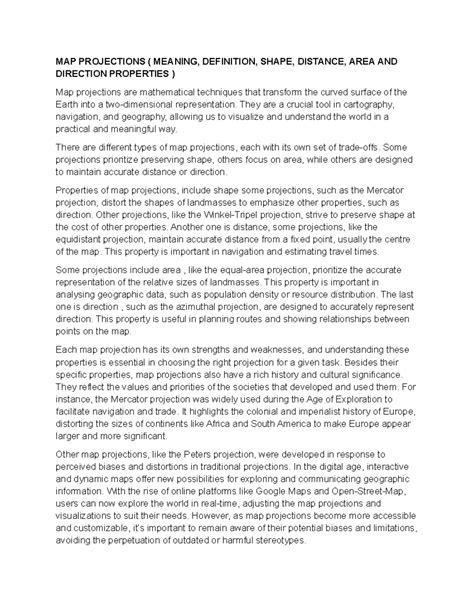 Image result for Map Projections Explained