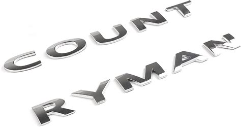 Buy Countryman Letter Emblem 3D Metal Badge Lettering Decal Sticker ...
